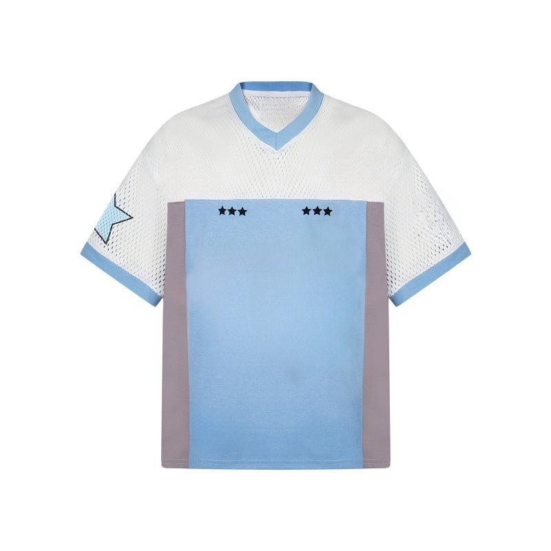 Slim-Fit Mesh Panel Sports T-Shirt