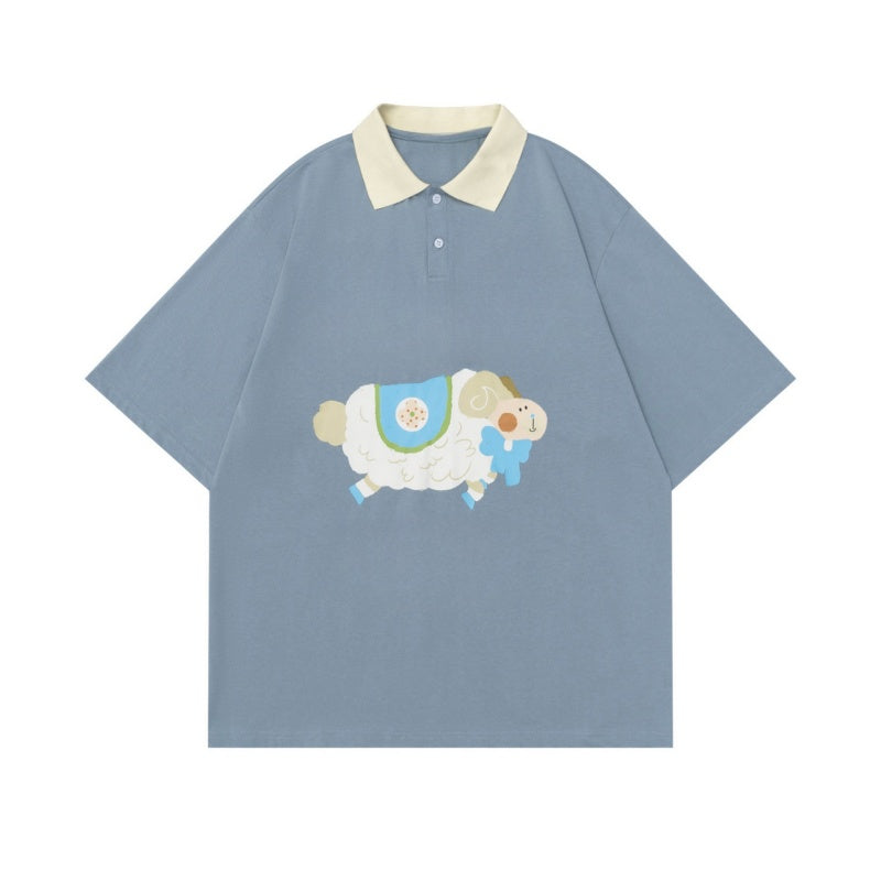 Soft & Stylish Puppy Lapel T-Shirt